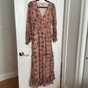 Beautiful empire waist floral maxi dress
